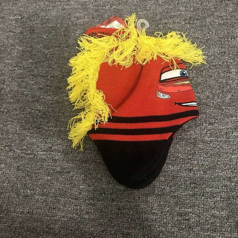 Cars Disney Pixar Child One Size Beanie Cap Hat Mittens